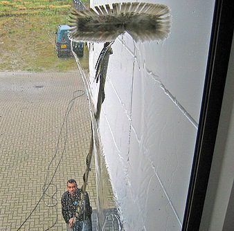 professionele glasbewassing